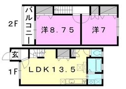 サザンコート東石井B棟の間取り画像