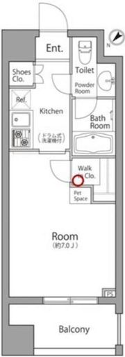 レジディア池袋ウエストの間取り画像