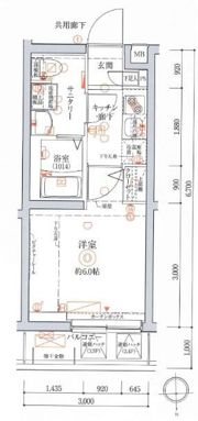 クレヴィスタ北千住の間取り画像