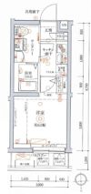 クレヴィスタ北千住の間取り画像