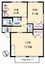 メゾン・サンピュア A棟の間取り画像