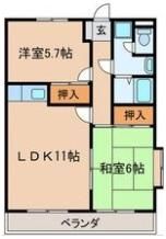 マンションムラテの間取り画像