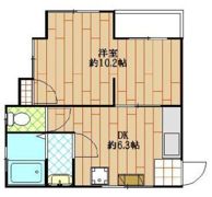 ヒルズ・ソルトB棟の間取り画像