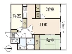 アセーラB館の間取り画像