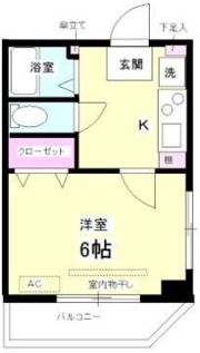 モンシャトー中野・新井館の間取り画像