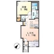 メゾンドフルールの間取り画像