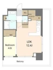S-RESIDENCE松屋町asenceの間取り画像