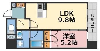 セイワパレス大手前西の間取り画像