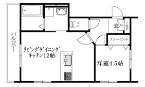 MKO中須賀Cの間取り画像