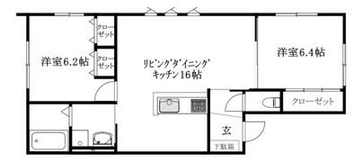 MKO中須賀Dの間取り画像