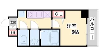 プレサンス兵庫駅前の間取り画像