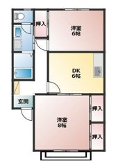 オリックスハイツあらいの間取り画像