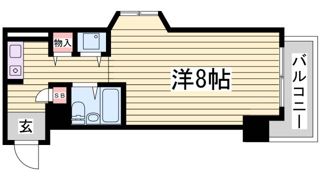 アルテハイム神戸県庁前の間取り画像