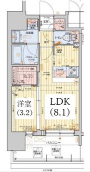 レオンコンフォート神戸山手通の間取り画像