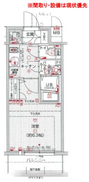 エスリード梅田グランノースの間取り画像