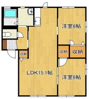 ラフィネ中曽根 A棟の間取り画像