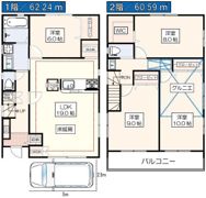 中町3丁目貸家の間取り画像