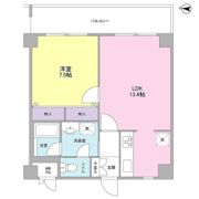 リバーレセンター南の間取り画像