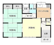 新井貸家の間取り画像