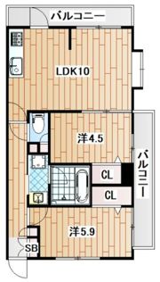 エルミタージュ横浜ベイの間取り画像