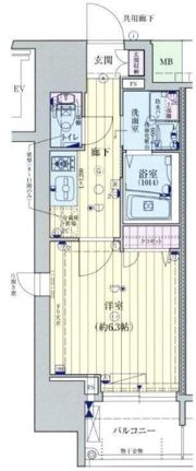 ファーストステージ心斎橋EASTの間取り画像