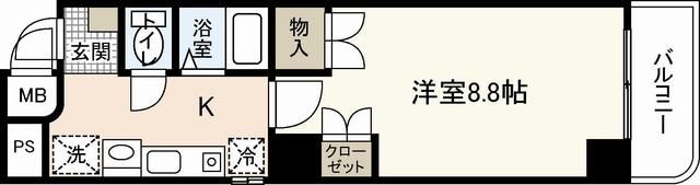 クレール西広島の間取り画像