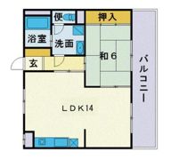 リバーサイド西新の間取り画像