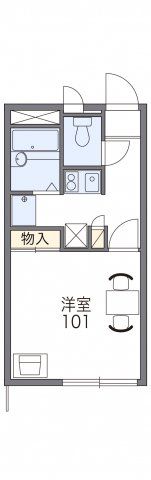 レオパレスアルカディアの間取り画像