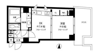 クレア白金高輪の間取り画像
