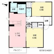 シャルマン ドミールAの間取り画像