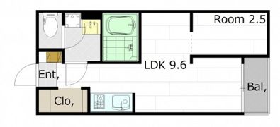 M Terrace江波二本松の間取り画像