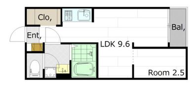 M Terrace江波二本松の間取り画像