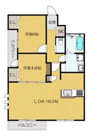 仮）リアンコートの間取り画像