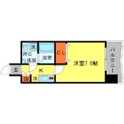 AFFLUENCE難波の間取り画像