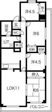 クレスの間取り画像