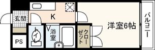 グランディールKYの間取り画像