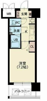 スプランディッド難波SOUTHの間取り画像