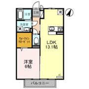 モナリエ中冨居 Bの間取り画像