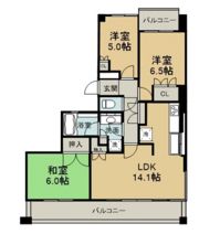 パークコート加古町の間取り画像
