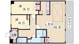 トア山手フラッツの間取り画像