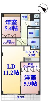 パレスコートの間取り画像