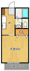 ビーライン中井B棟の間取り画像