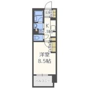 パークアクシス大阪新町の間取り画像