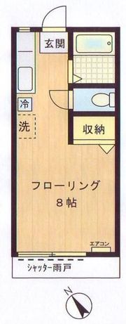 サウスコートの間取り画像
