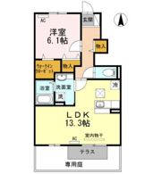 花水木 A棟の間取り画像