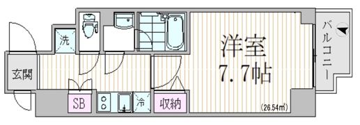 エスジーコート三ノ輪の間取り画像