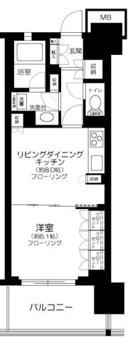 東京ミッドベイ 勝どきの間取り画像