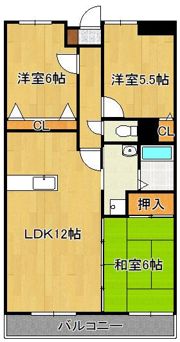セントラルアベニューの間取り画像