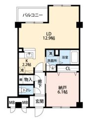 ヴィランス大塚Ⅱの間取り画像