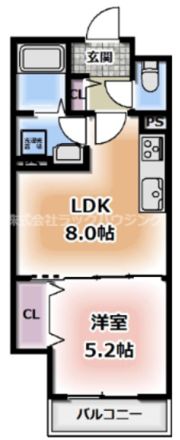 ラモーナ東光町Ⅱの間取り画像